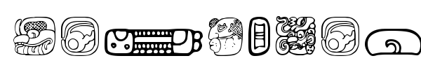 MesoAmerica Dings font preview